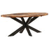 Rustika Rowe -  Dining Table Oval 200x100x75cm Acacia Wood with Sheesham Finish